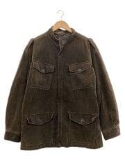 画像：ブルゾン/XL/コットン/ブラウン/無地/3540-3582