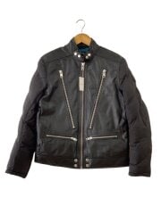 画像：シングルライダースジャケット/S/レザー/BLK/00e8m200025