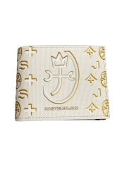 画像：2つ折り財布/--/WHT/総柄/メンズ/089651