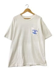 画像：90s/シングルステッチ/ポケT/アドバタイジング/Tシャツ/XL/コットン/WHT/プリント//