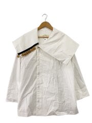 画像：長袖ブラウス/34/コットン/無地/HN24W733-STY06