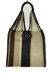 画像：トートバッグ/--/BRW/ストライプ/SHMH0009A0