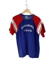 画像：70S/ブルーバータグ/ラグラン/Tシャツ/XL/コットン/ネイビー