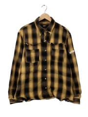 画像：長袖シャツ/M/コットン/イエロー/G07SH018