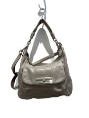 画像：ショルダーバッグ/レザー/GRY/無地/16931//