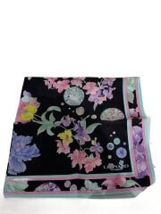 画像：スカーフ/--/BLU/花柄/レディース