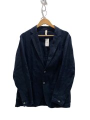 画像：テーラードジャケット/L/リネン/NVY/81-200-04-010135
