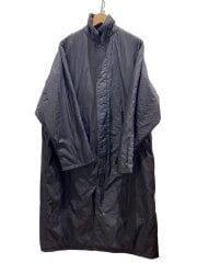 画像：コート/L/ナイロン/BLK/無地/8125-199-0876/中綿バルマカーンコート