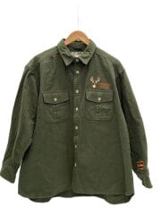 画像：MPW/長袖シャツ/XL/コットン/GRN/無地