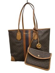 画像：トートバッグ/レザー/BRW/総柄/30T9GV0T7B