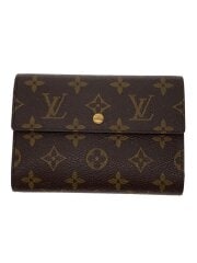 画像：ポルト・トレゾール・エテュイ・パピエ_モノグラム・キャンバス/PVC/BRW/レディース