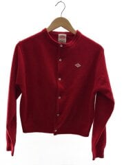 画像：カーディガン(薄手)/36/ウール/RED/無地/DT-D0031 LMW