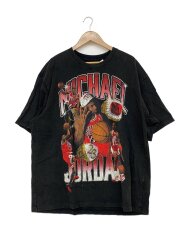 画像：Tシャツ/L/コットン/BLK/総柄//