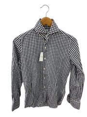 画像：長袖シャツ/--/コットン/GRY/ギンガムCK