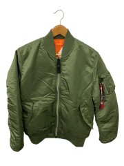 画像：ジャケット/L/ナイロン/GRN/無地