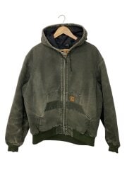 画像：ジャケット/L/コットン/KHK/無地