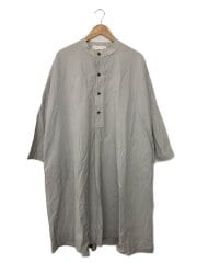 画像：シャツワンピース/FREE/コットン/GRY/無地/VC-2189