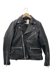 画像：レザージャケット・ブルゾン/3/山羊革/BLK/無地/280701j