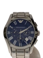 画像：クォーツ腕時計/アナログ/ステンレス/NVY/SLV/AR-1635