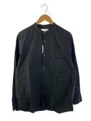 画像：Broad Oversized L/S Band Collar S/FREE/コットン/BLK