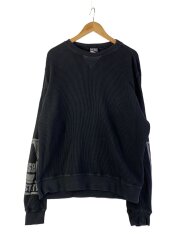 画像：長袖Tシャツ/XXL/コットン/BLK/A08705