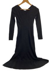 画像：長袖ワンピース/FREE/レーヨン/ブラック/無地/1122631303-0/エイミーイストワール