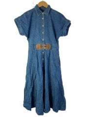 画像：半袖ワンピース/0/コットン/BLU