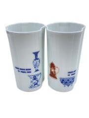 画像：洋食器その他/2点セット/WHT/レッドチャイナペアゴブレット//