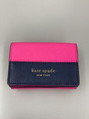 画像：3つ折り財布/レザー/PNK/レディース/PWRU7854