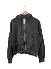 画像：ピグメントジップパーカー/M/コットン/BLK/HA020233TO