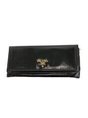 画像：長財布/--/BLK/無地/レディース