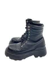 画像：コンバットブーツ/40/BLK/レザー/AL0023