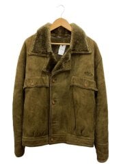 画像：レザージャケット・ブルゾン/--/ウール/CML/無地