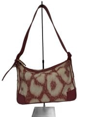 画像：オ-ブ/レオパードキャンバスショルダーバッグ/キャンバス/BRD/レオパード/金具破損