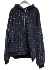 画像：S/ジップパーカー/XL/コットン/BLK