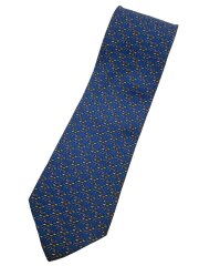 画像：ネクタイ/シルク/BLU/総柄/メンズ