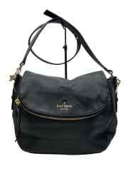 画像：ショルダーバッグ/レザー/BLK