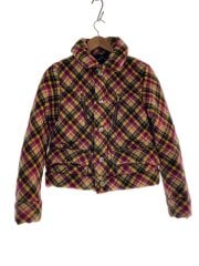 画像：ダウンジャケット/S/ウール/マルチカラー/チェック/TP-J032