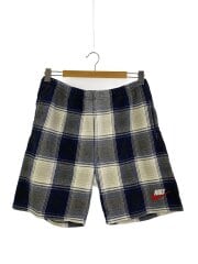 画像：ショートパンツ/M/ポリエステル/NVY/チェック/ar5573-410
