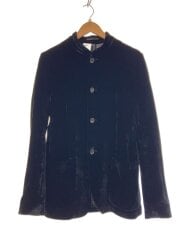 画像：2016AW/アンコンジャケット/48/ベロア/ブラック/マオカラー/UCG901 UCS76