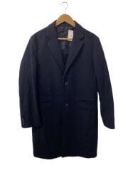 画像：コート/L/ウール/ネイビー/無地/UR77-17B007