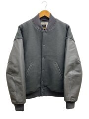 画像：スタジャン/L/ウール/GRY/無地