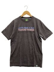 画像：Tシャツ/L/コットン/グレー/プリント