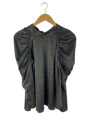 画像：長袖ブラウス/36/ポリエステル/BLK/ドット/CWFB205029