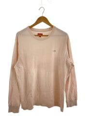 画像：長袖Tシャツ/L/コットン/PNK/無地