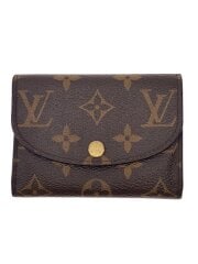 画像：ポルト・モネ・ロザリ_モノグラム・キャンバス_フューシャ/PVC/BRW/モノグラム/レディース