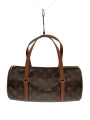 画像：1)パピヨン30_モノグラム・キャンバス/PVC/BRW