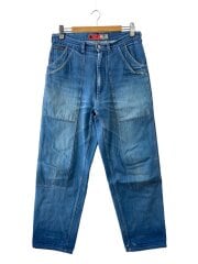 画像：ストレートパンツ/34/コットン/BLU/無地/type3//