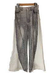 画像：Jent louis/Bicolor Semi-Flare Denim/M/GRY/2503-JLS-FPT0011