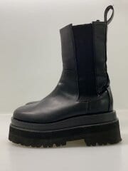画像：サイドゴアブーツ/L/BLK/フェイクレザー